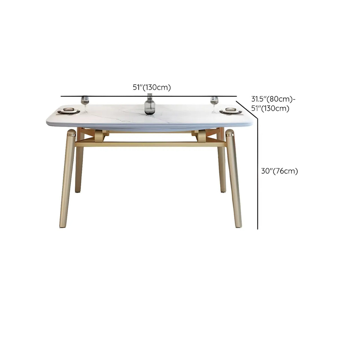 Modern Scratch-Resistant Oval Self-Storing Leaf Dining Table Image - 12