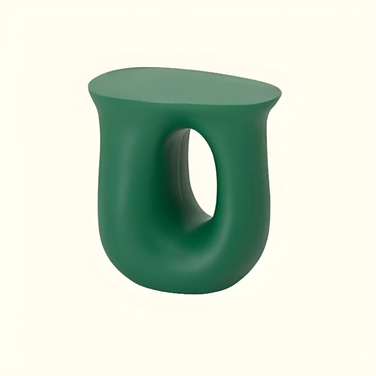 Modern Sculptural Acrylic White Free Form Pedestal Side Table Image - 4