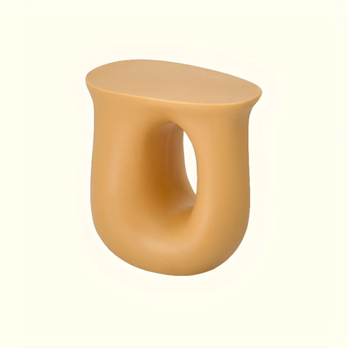 Modern Sculptural Acrylic White Free Form Pedestal Side Table Image - 6