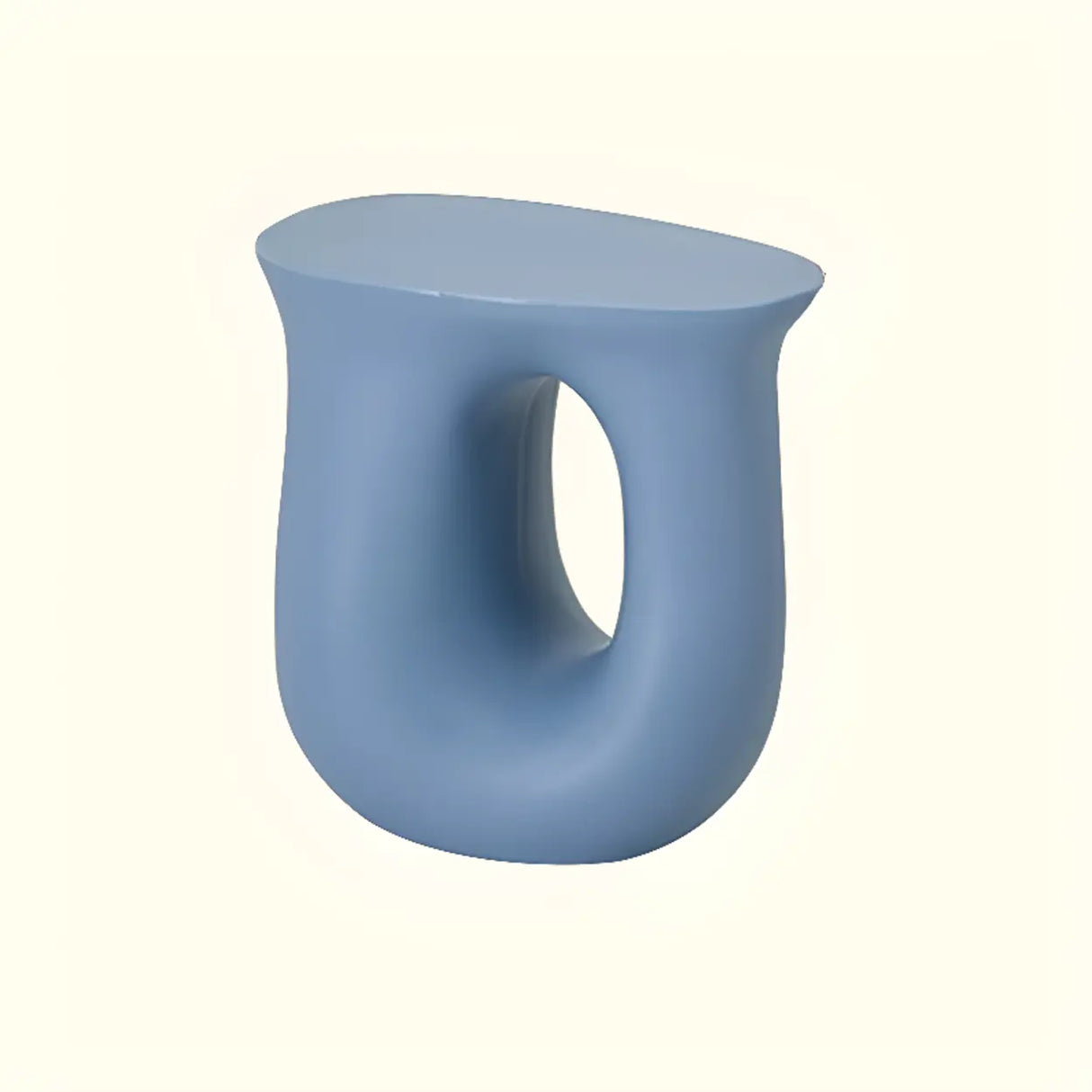 Modern Sculptural Acrylic White Free Form Pedestal Side Table Image - 8