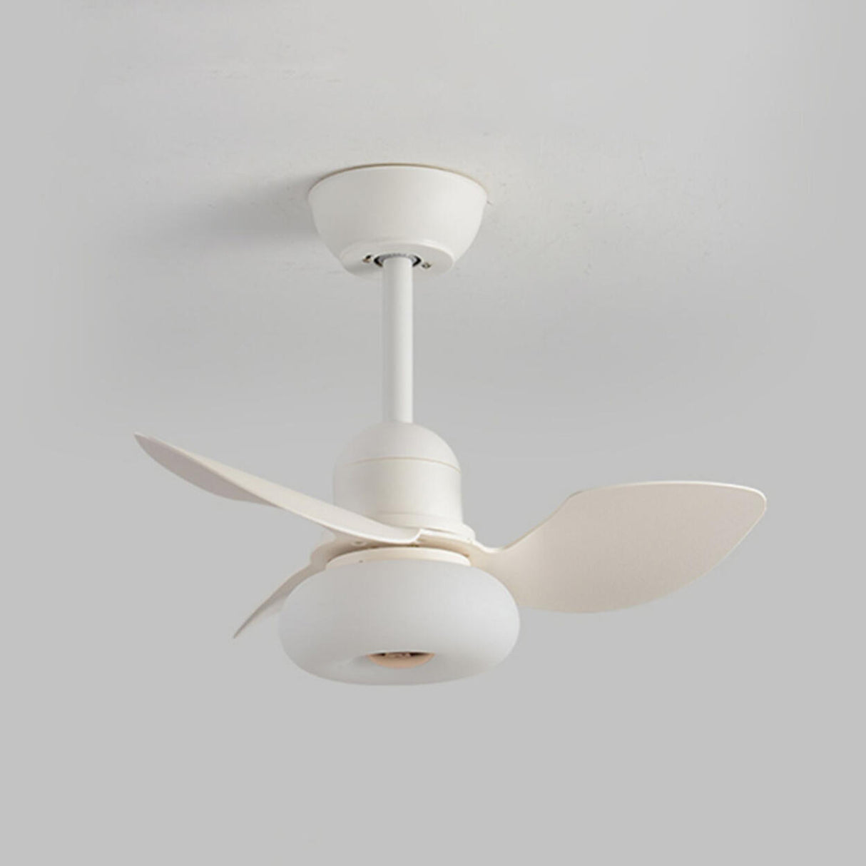 Modern Simple 3 Blade White LED Ceiling Fan with Light Image - 10