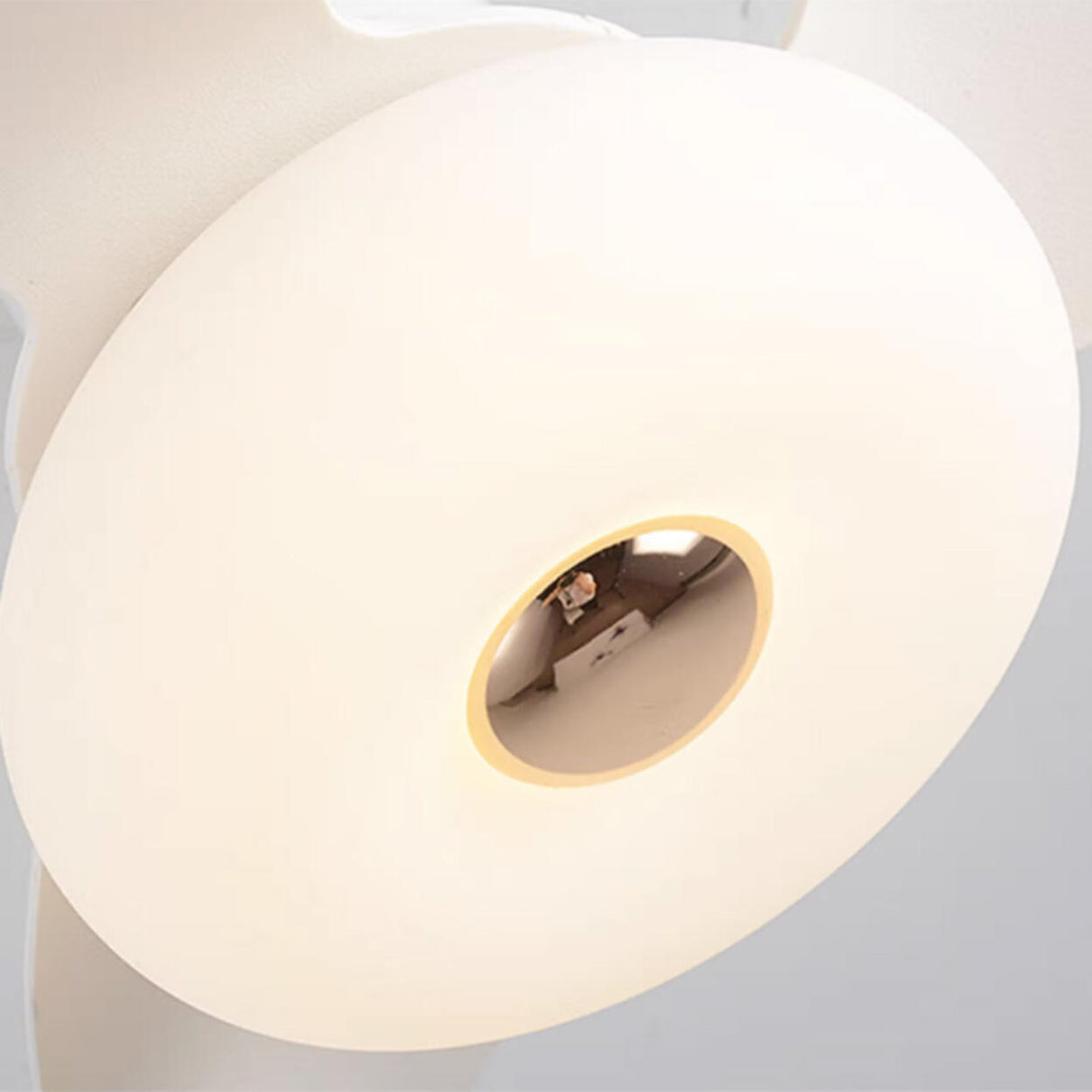 Modern Simple 3 Blade White LED Ceiling Fan with Light Image - 12