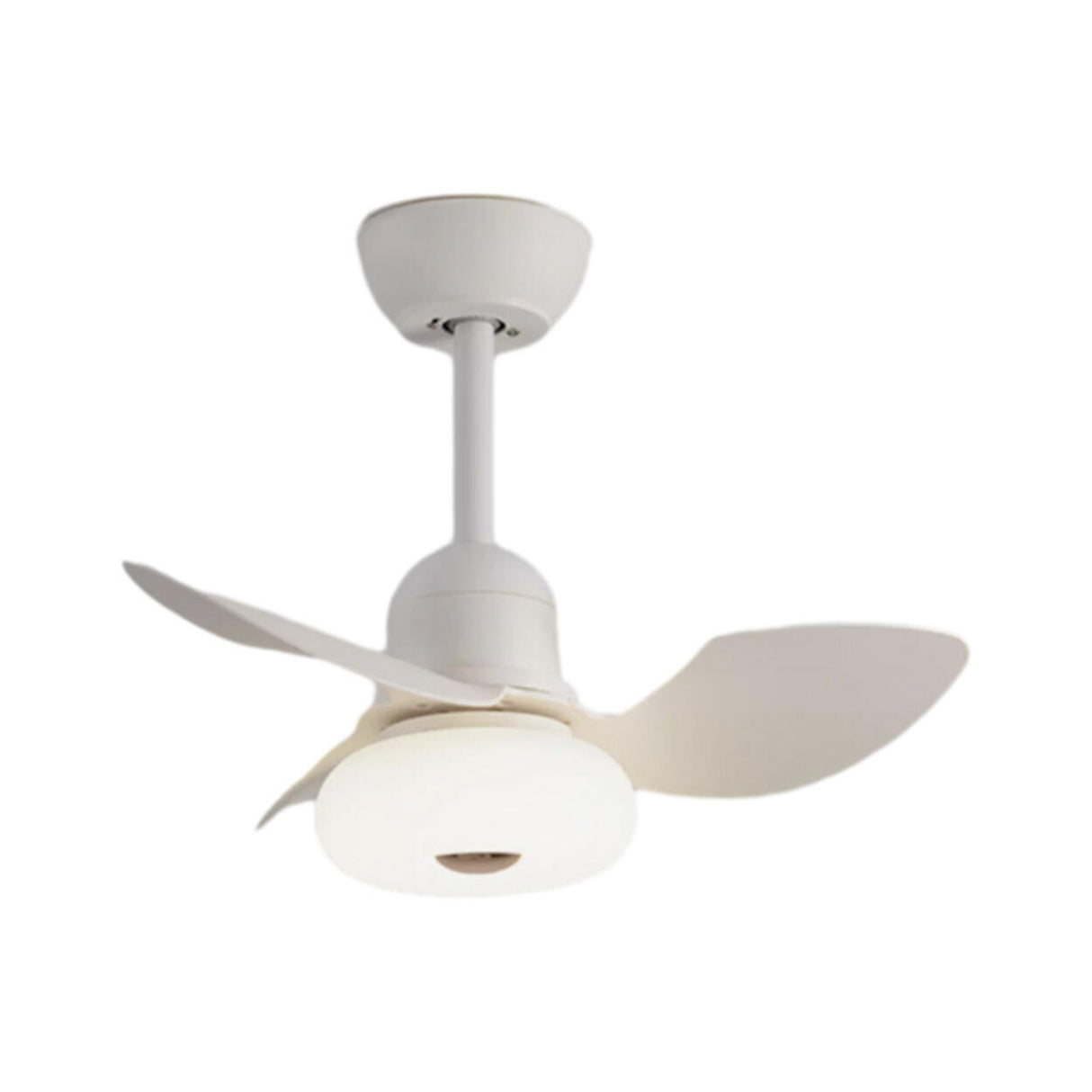 Modern Simple 3 Blade White LED Ceiling Fan with Light Image - 6