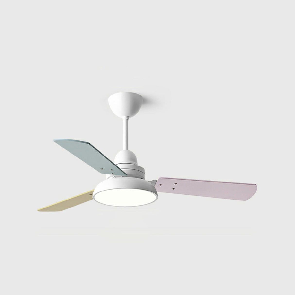 Modern Simple 3 Wood Blades LED Ceiling Fan Light Image - 11