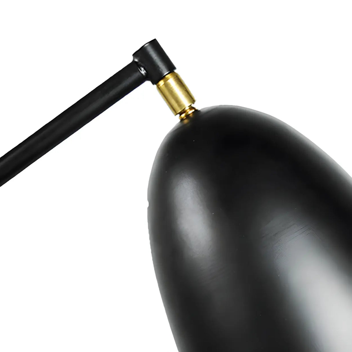 Modern Simple Black Cone and Tripod Metal Floor Lamp Image - 9