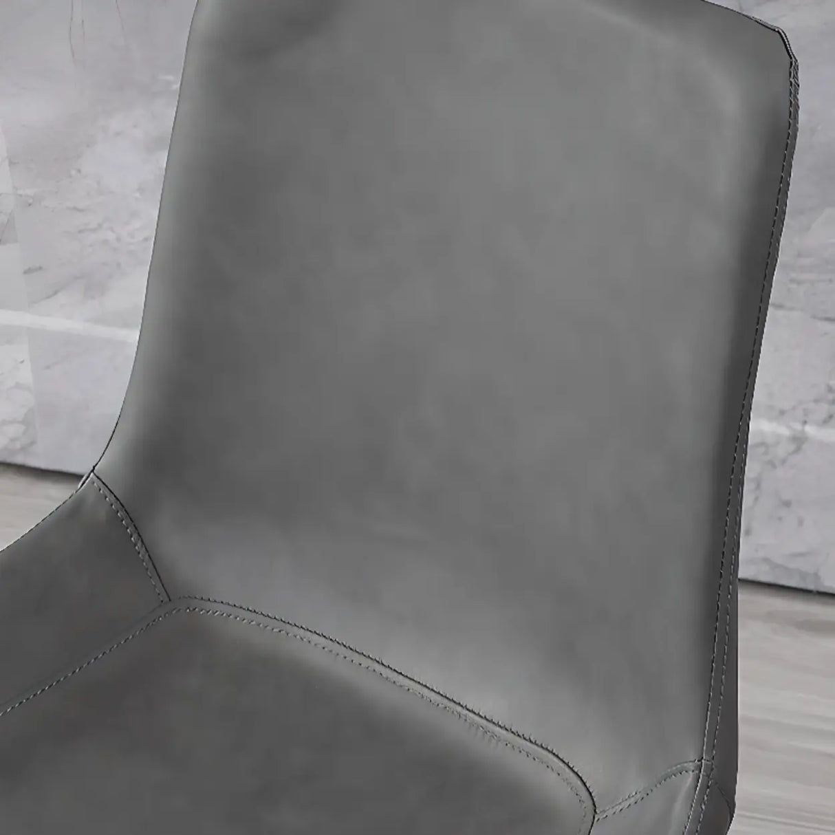 Modern Simple Closed Back Upholster Side Dining Chair Image - 17