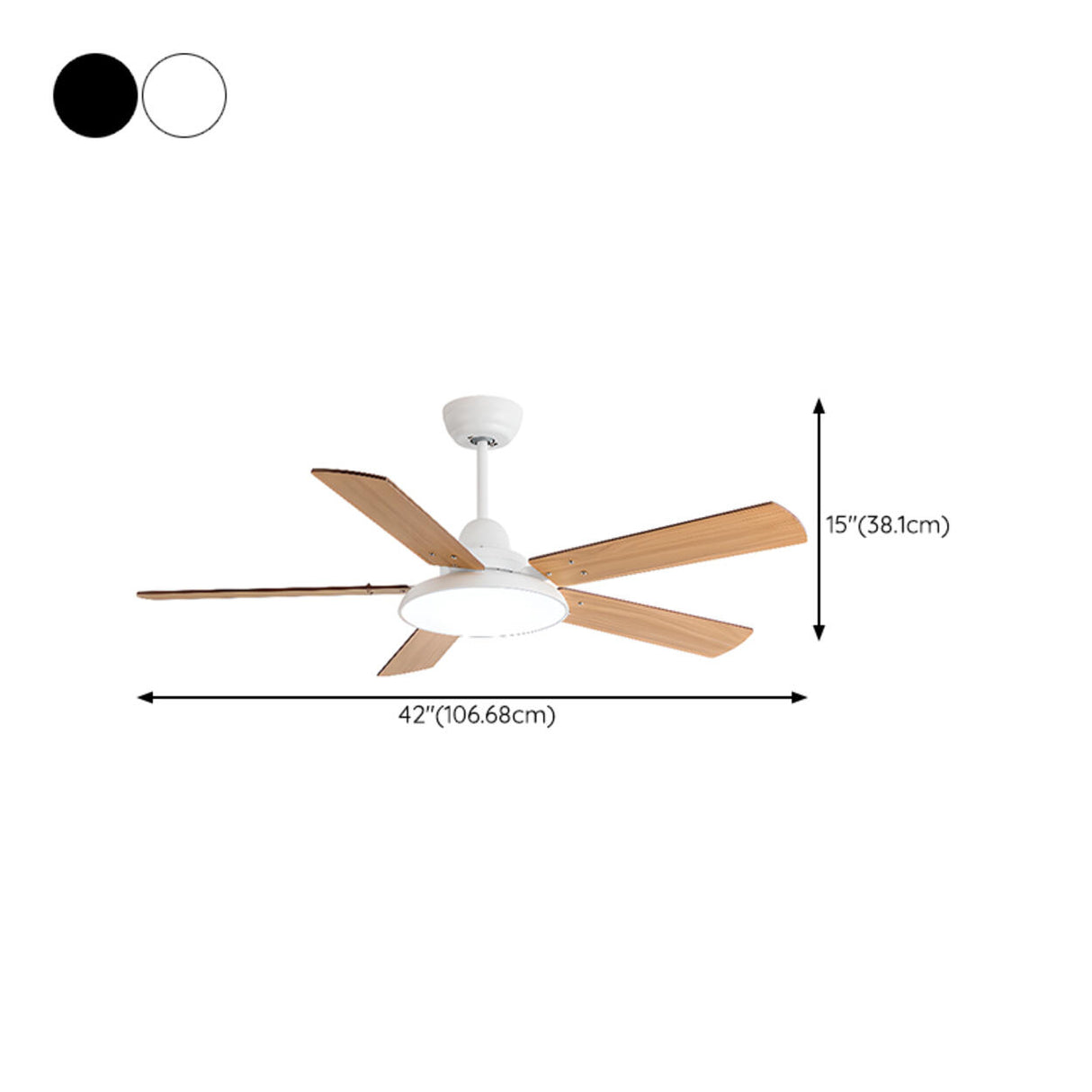 Modern Simple Three Speed Standard Ceiling Fan Light