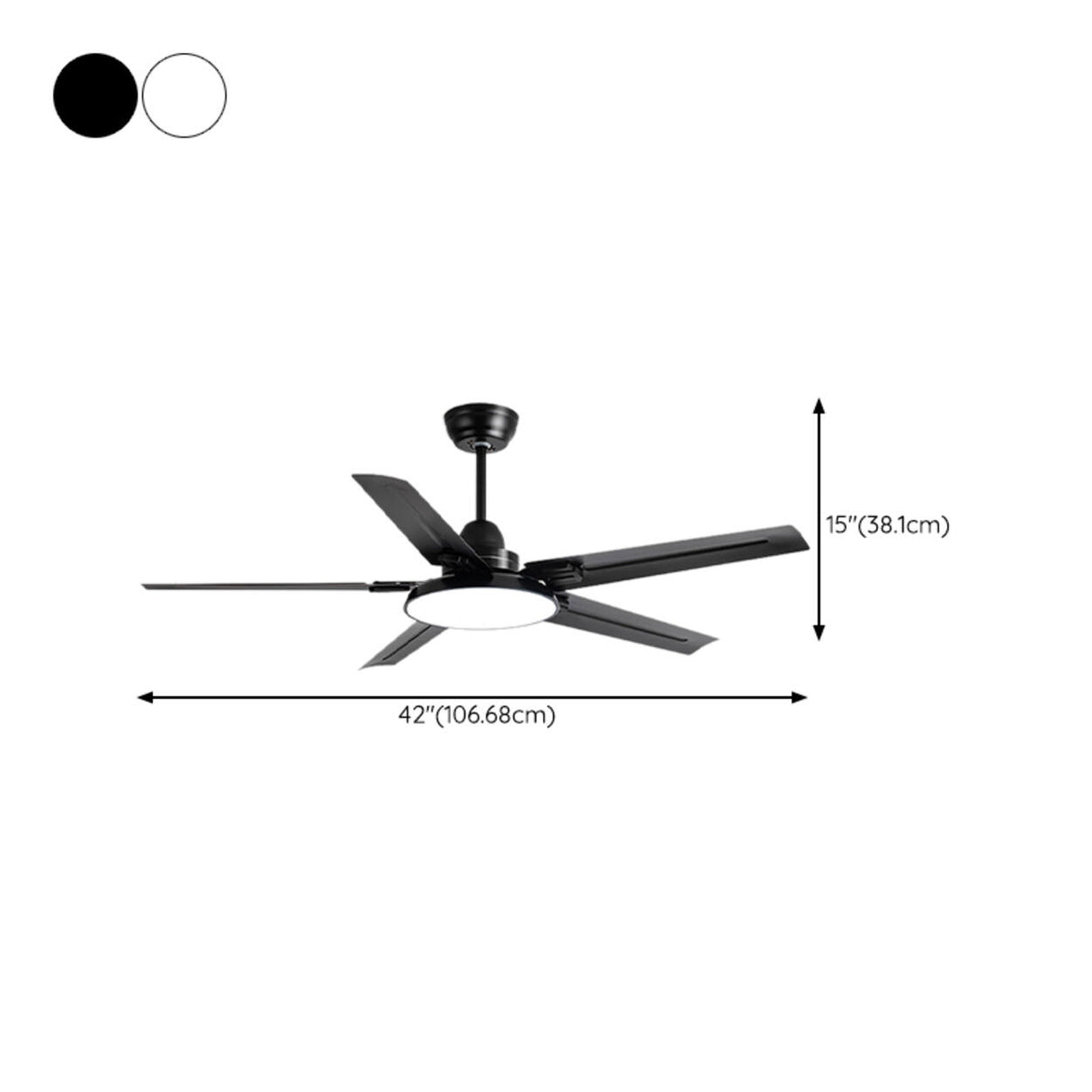 Modern Simple Three Speed Standard Ceiling Fan Light Image - 20