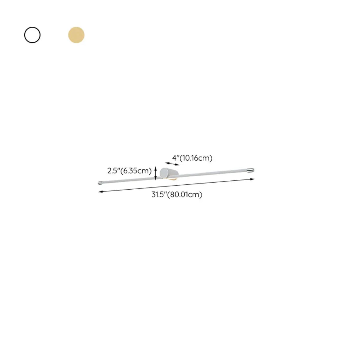 Modern Simple White Linear Bathroom Vanity Light Image - 16