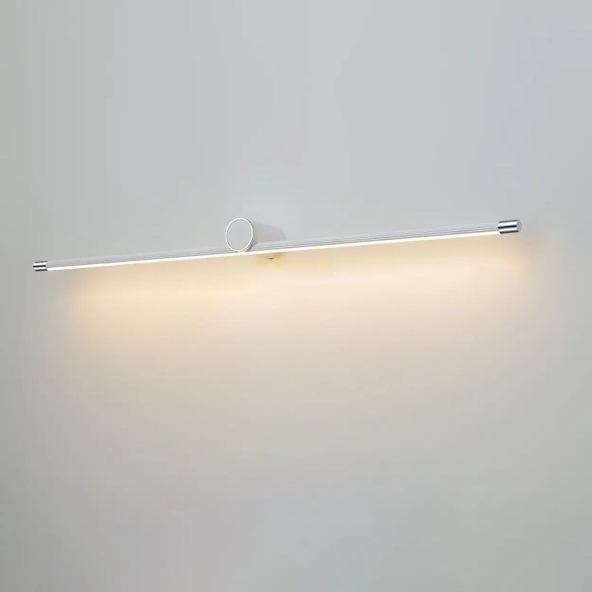 Modern Simple White Linear Bathroom Vanity Light Image - 2