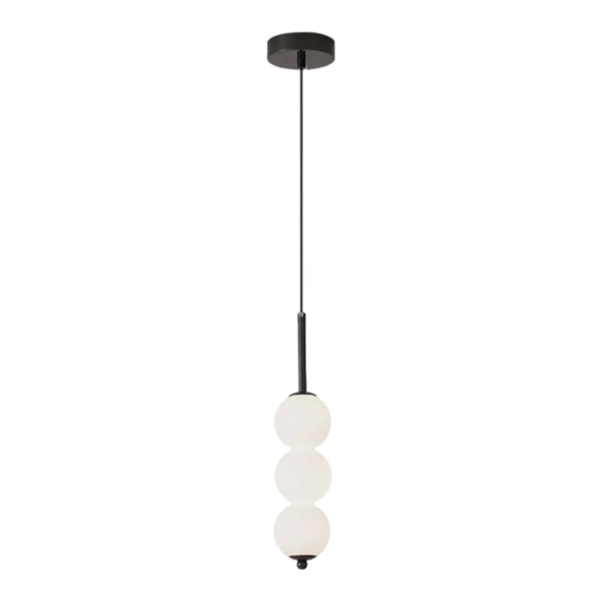 Modern Sleek Multi Globe Glass Bedroom Pendant Light Image - 10