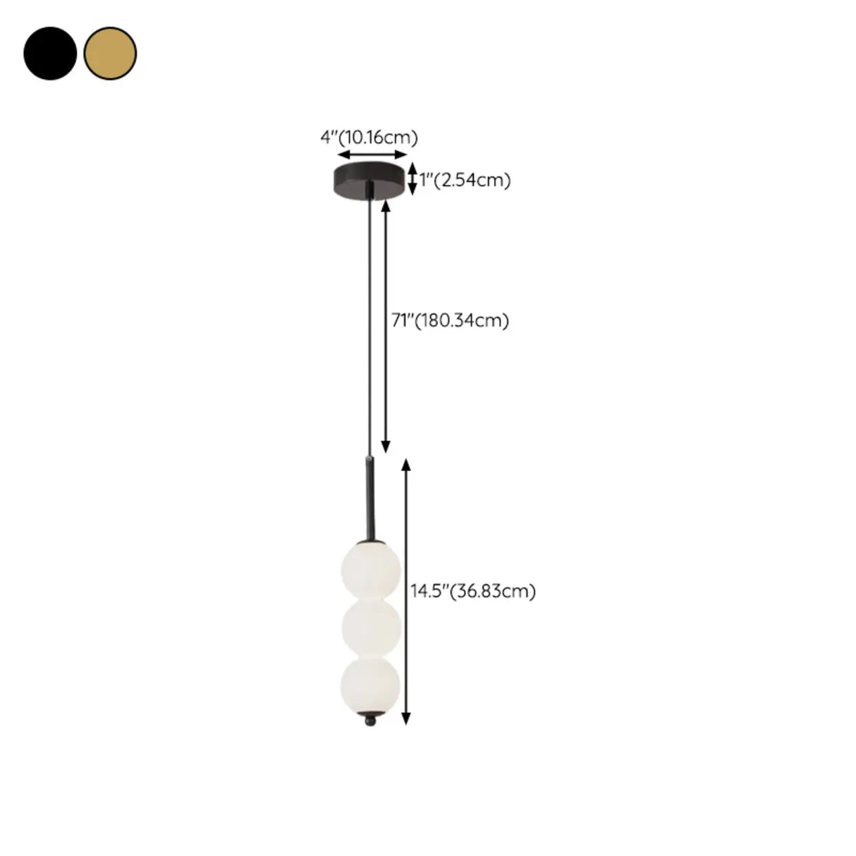 Modern Sleek Multi Globe Glass Bedroom Pendant Light