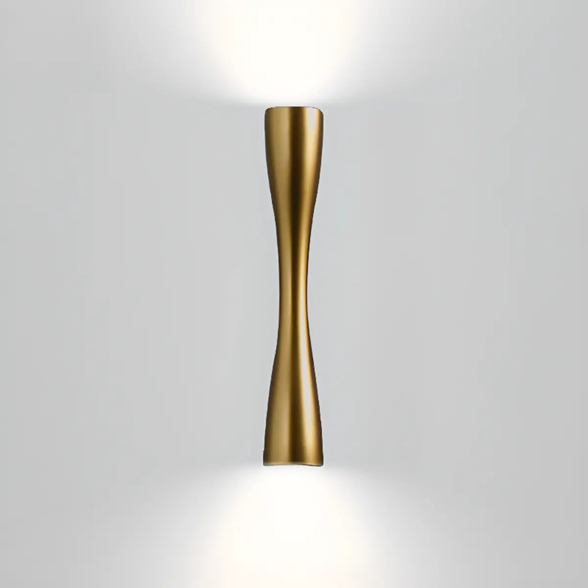 Minimalist Geometric Metal Up Down Wall Sconce Image - 11