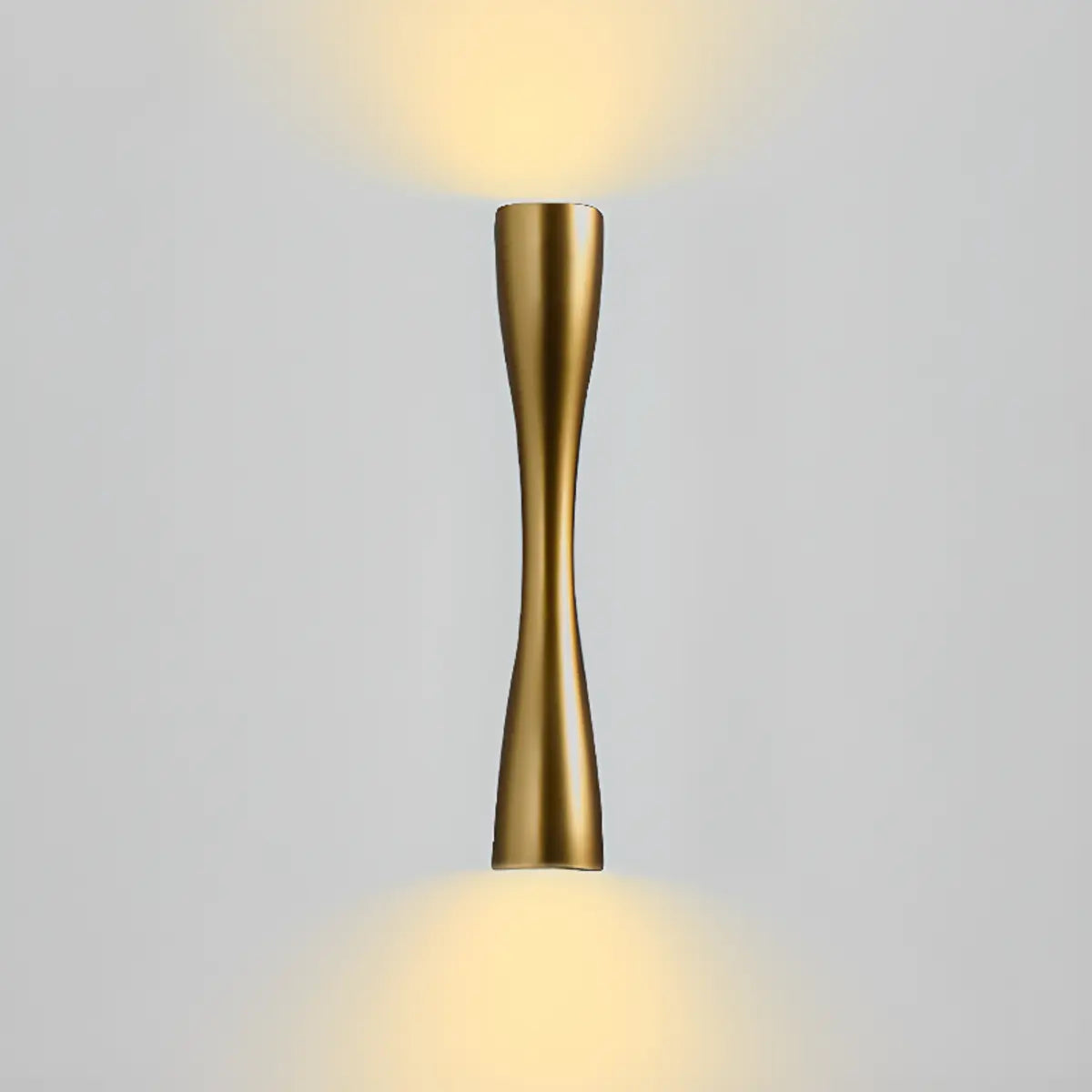 Minimalist Geometric Metal Up Down Wall Sconce Image - 9