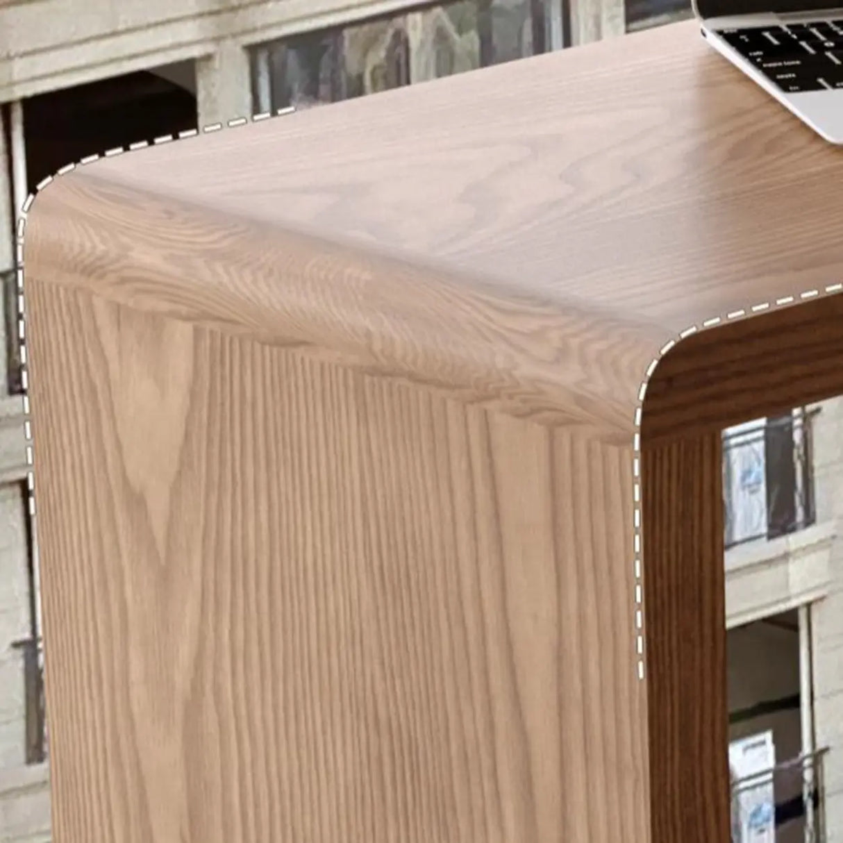 Modern Space-Saving Bar Height Table with Storage Shelves Image - 10