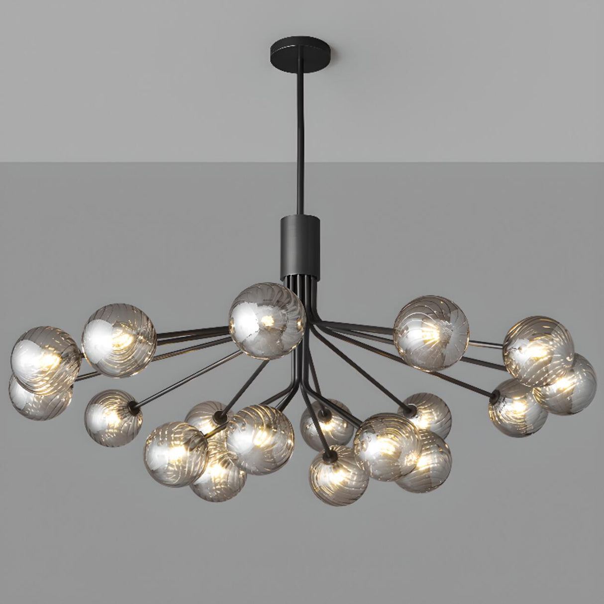 Modern Sputnik Globe Chandelier Adjustable Height Image - 12