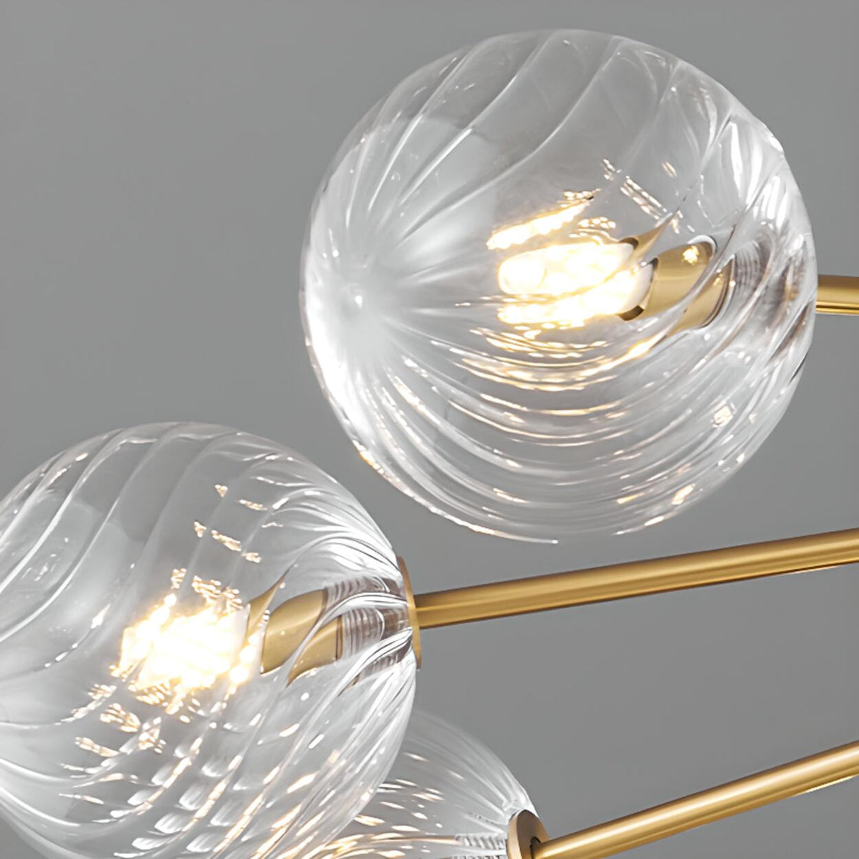 Modern Sputnik Globe Chandelier Adjustable Height Image - 21