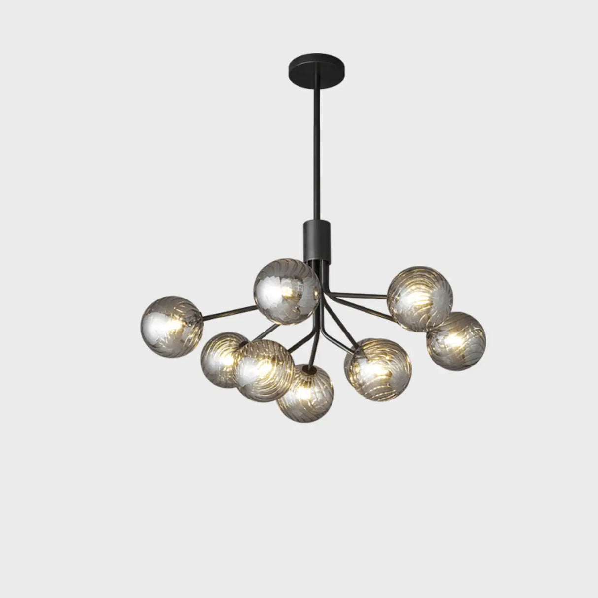 Modern Sputnik Globe Chandelier Adjustable Height Image - 4