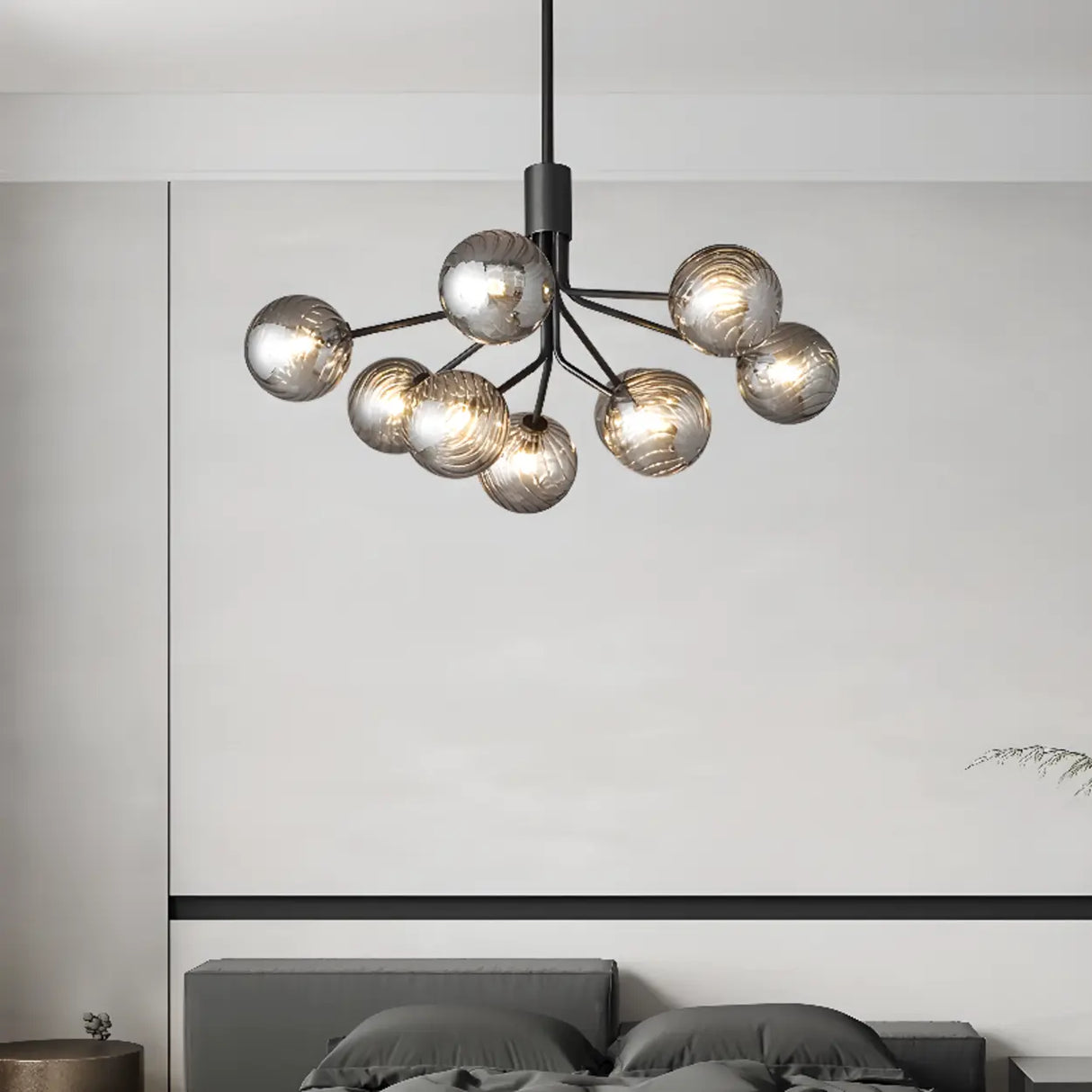 Modern Sputnik Globe Chandelier Adjustable Height Image - 5