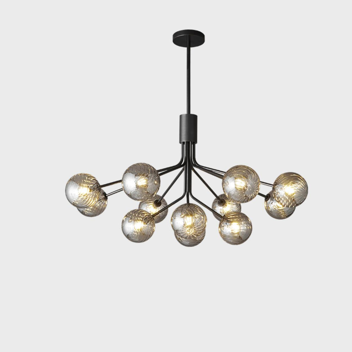 Modern Sputnik Globe Chandelier Adjustable Height Image - 7