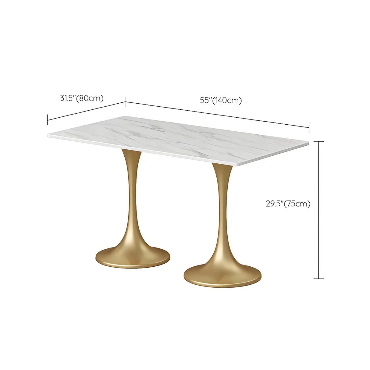 Modern Square Stone Scratch Resistant White Dining Table Image - 19