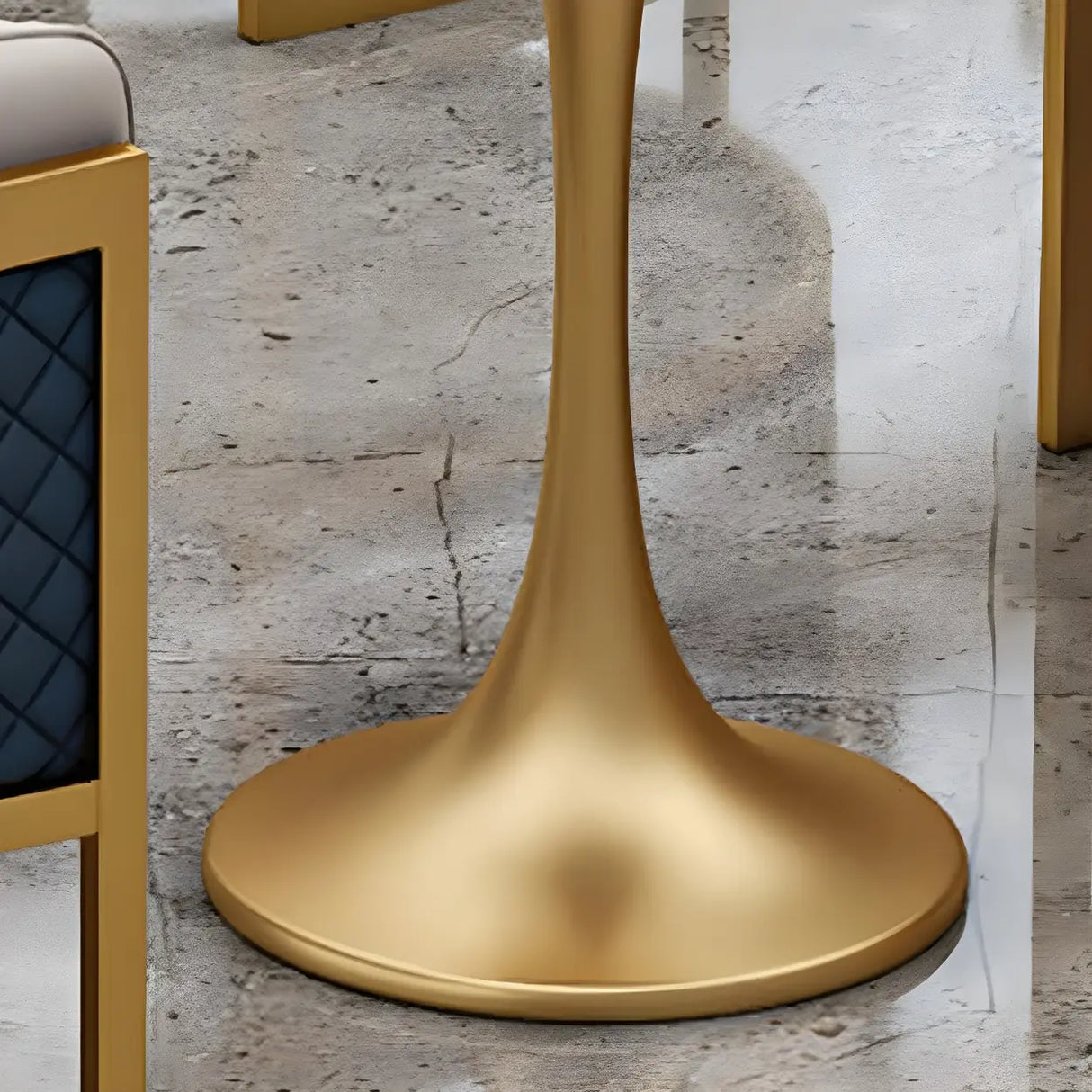 Modern Square Stone Scratch Resistant White Dining Table Image - 8