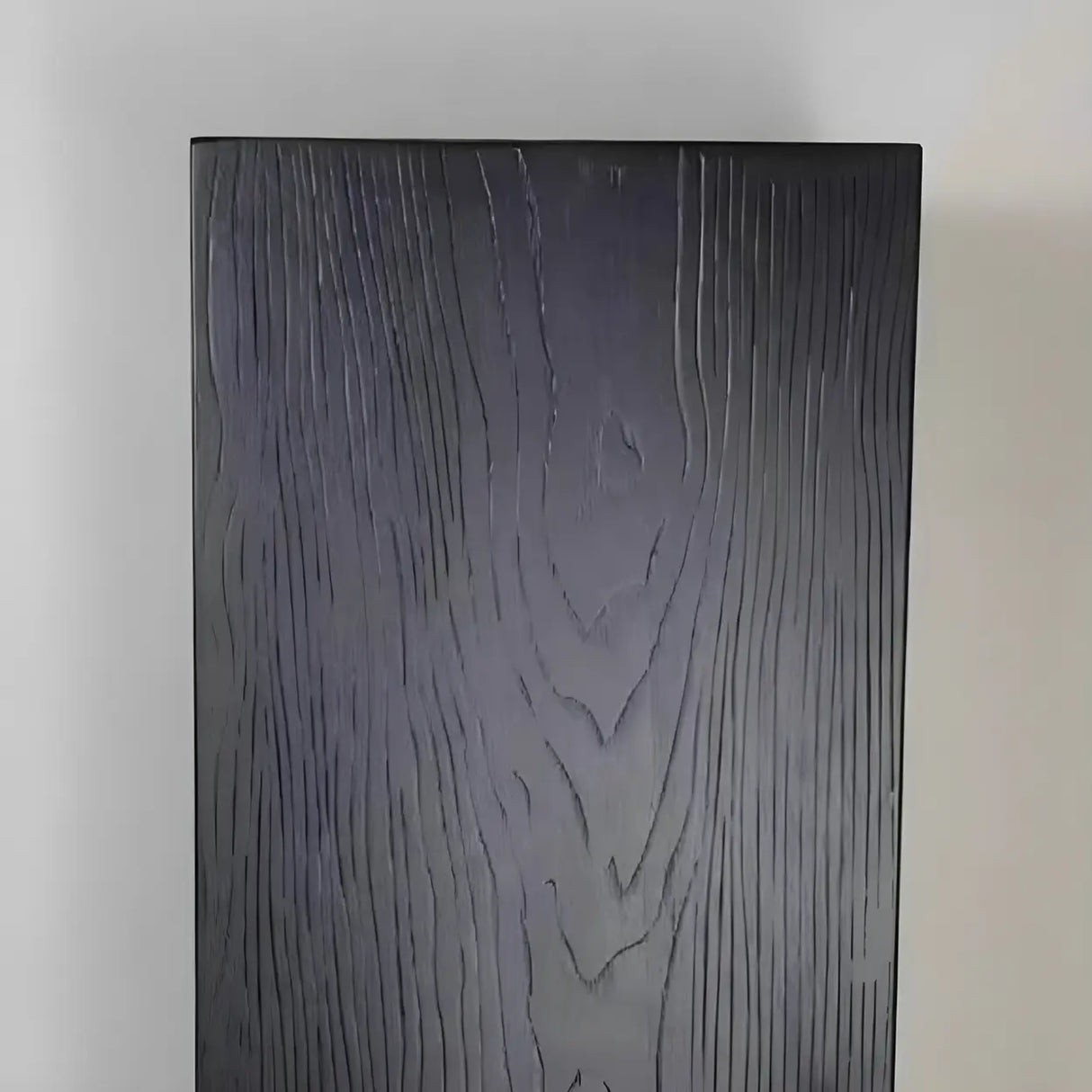 Modern Square Wood Black Brown Floor Plant Stand Image - 12