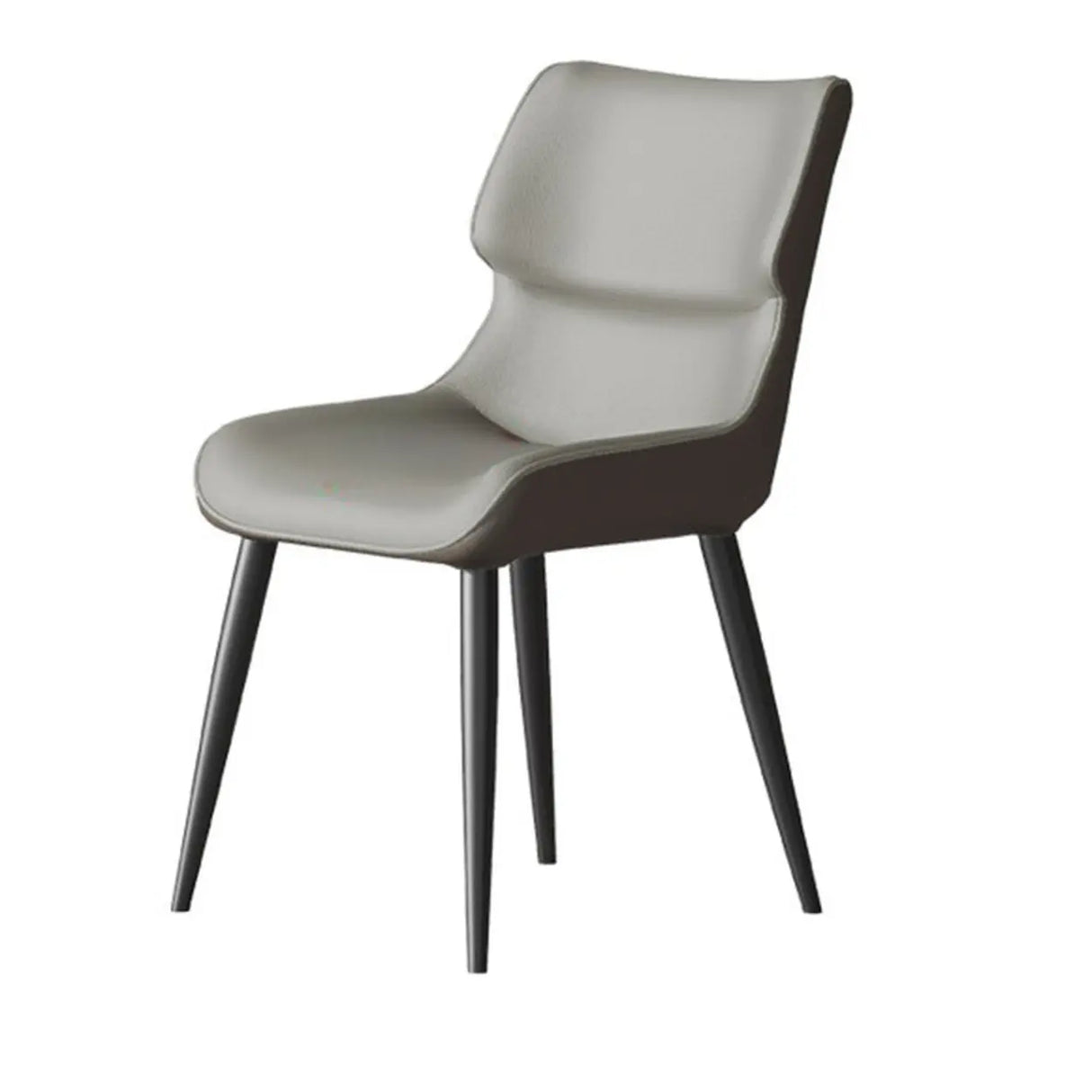 Modern Stain-Resistant Upholstered Leather Dining Chair Image - 4