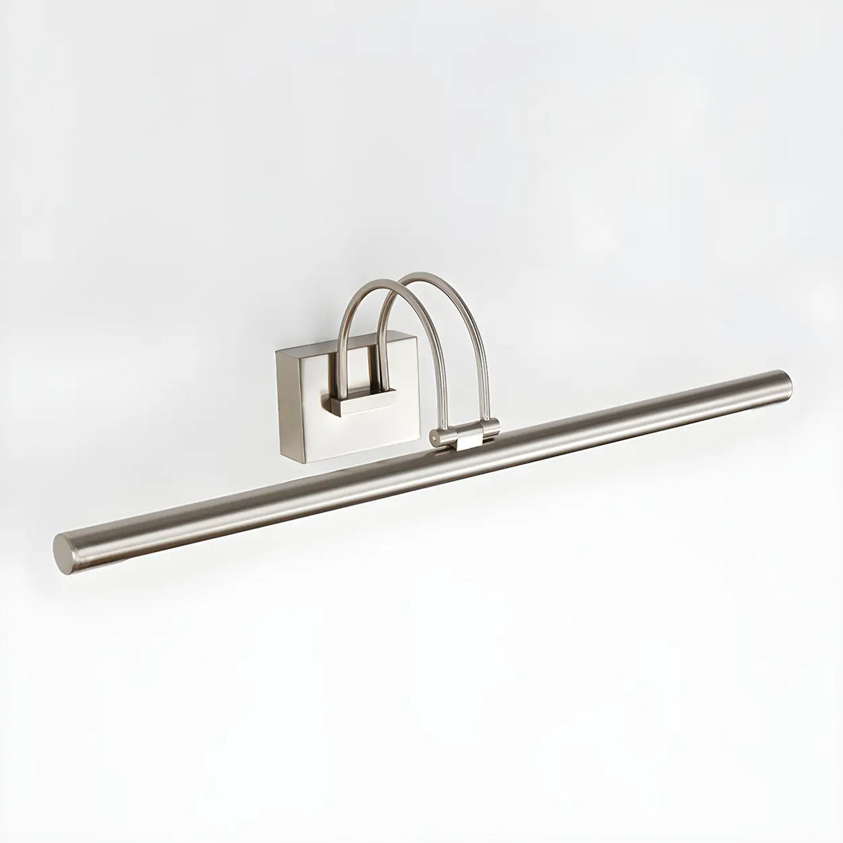Modern Stylish Silver Linear LED Metallic Vanity Light Image - 11