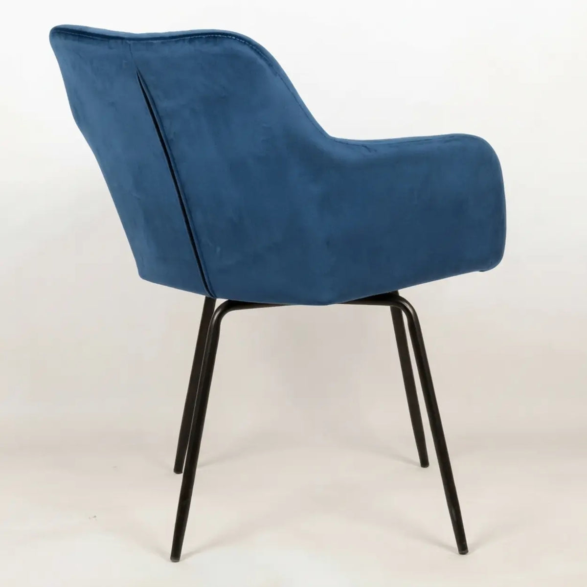 Modern Swivel Dining Chair Set of 2 Upholstered Suede Chair Image - 7