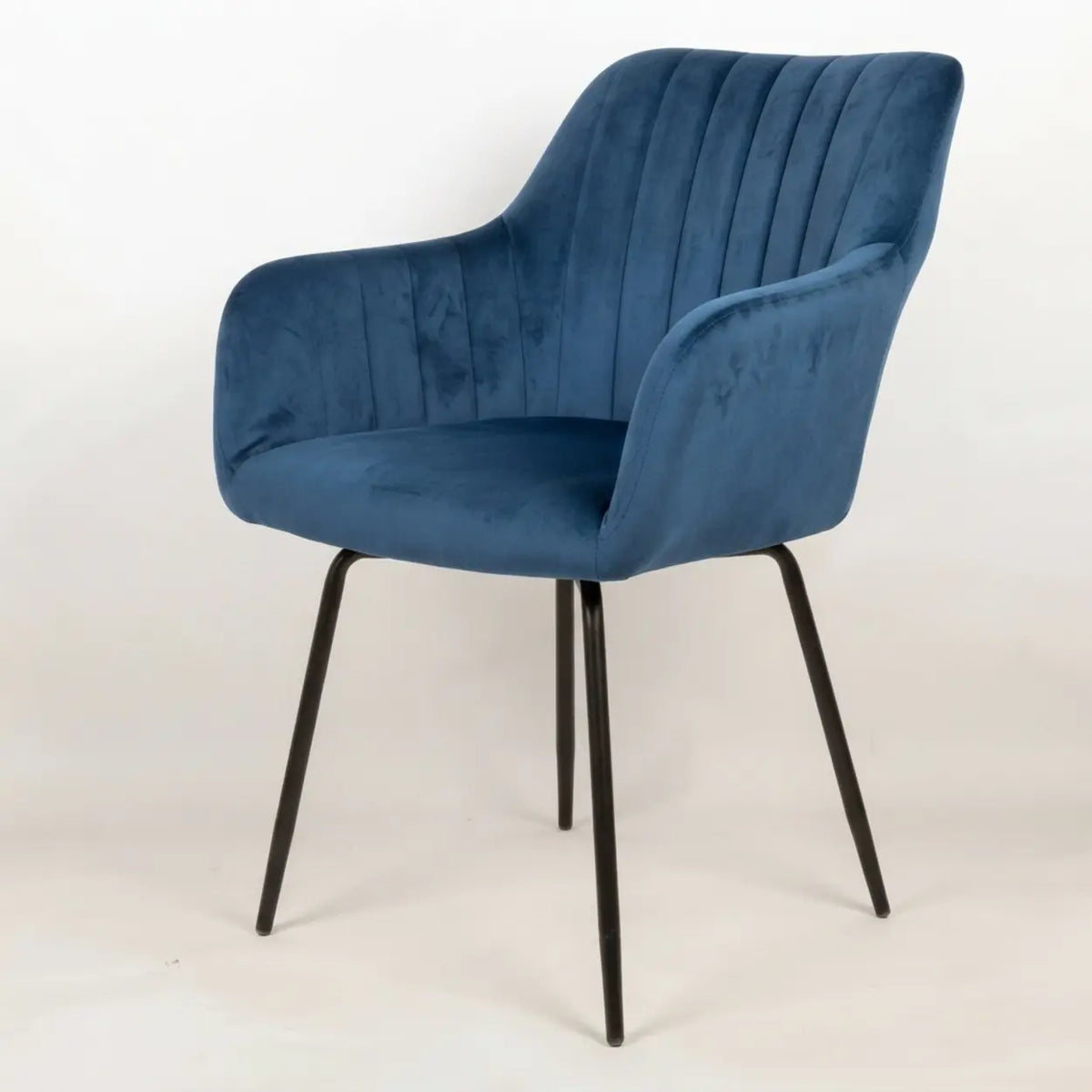Modern Swivel Dining Chair Set of 2 Upholstered Suede Chair Image - 9