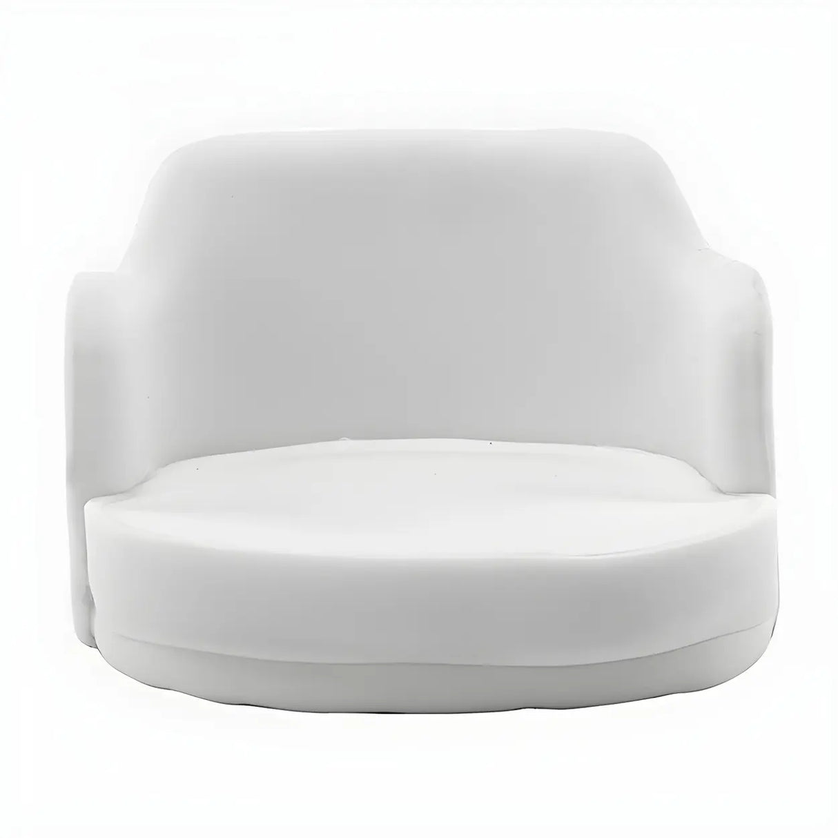 Modern Swivel PU Leather Low Back Bar Stool with Arm Image - 5