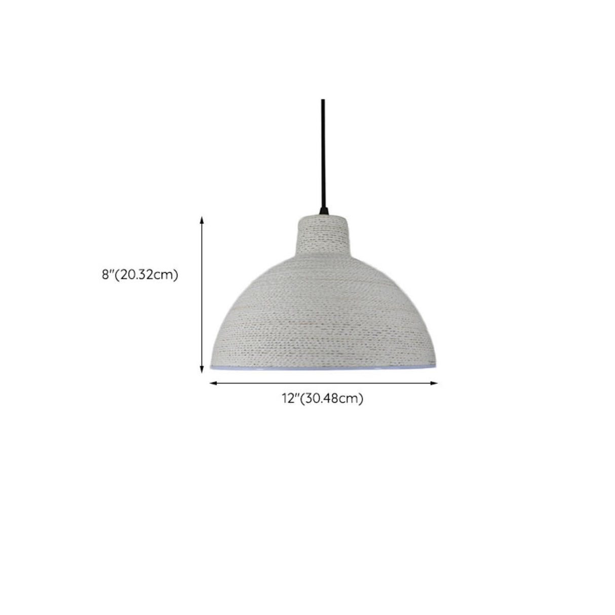 Modern Textured Metal Round Hanging Pendant Light Image - 26