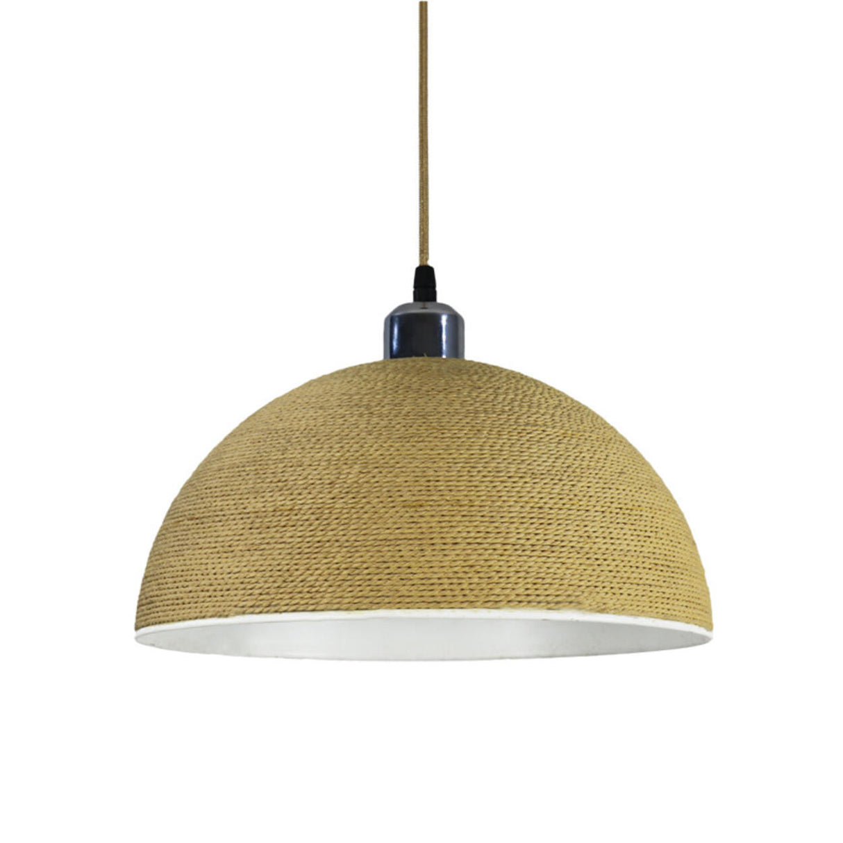Modern Textured Metal Round Hanging Pendant Light Image - 5