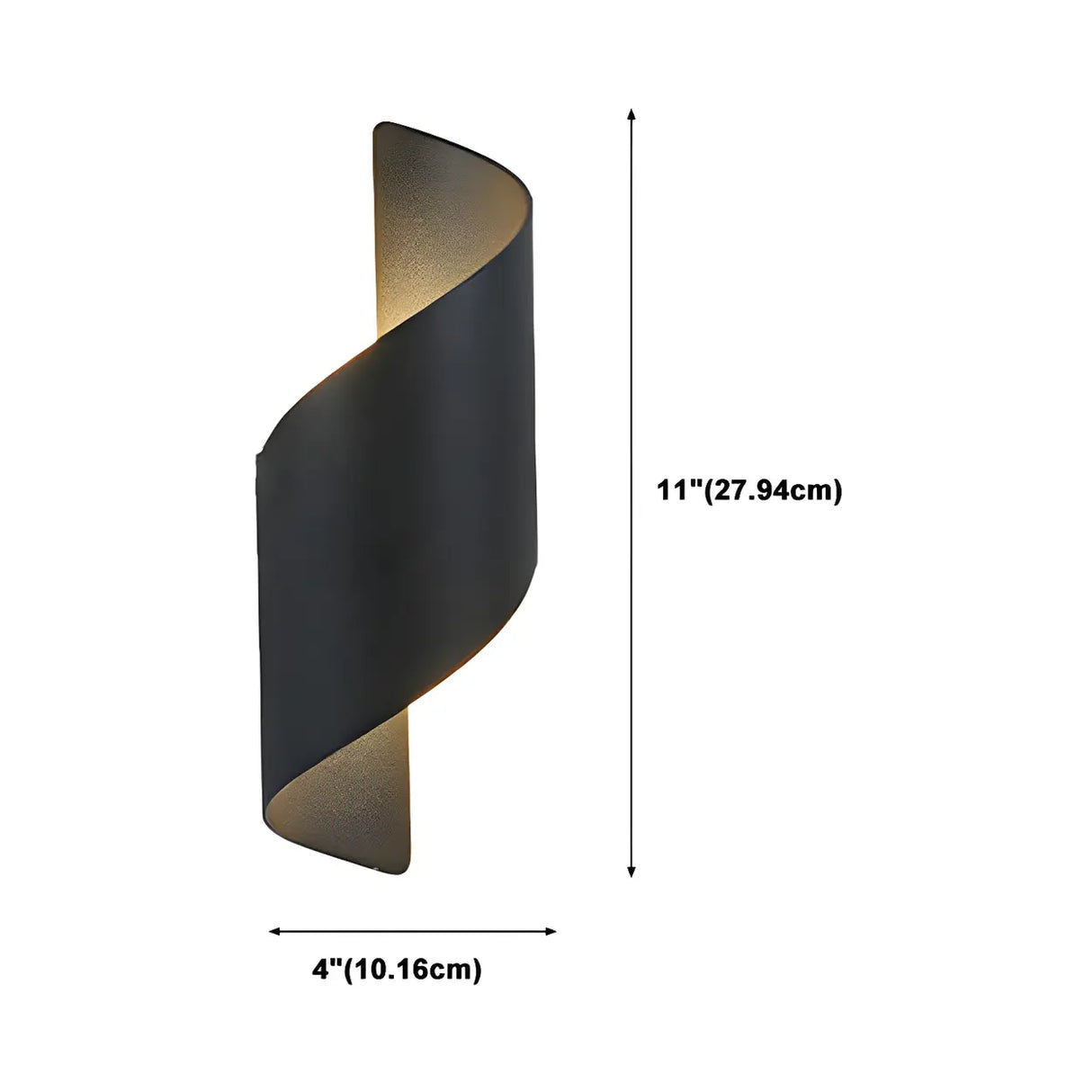 Modern Twisted LED Up Down Wall Sconce Image - 8