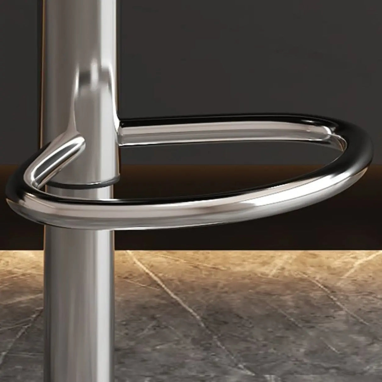 Modern Upholstered Adjustable Swivel Bucket Bar Stool Image - 7