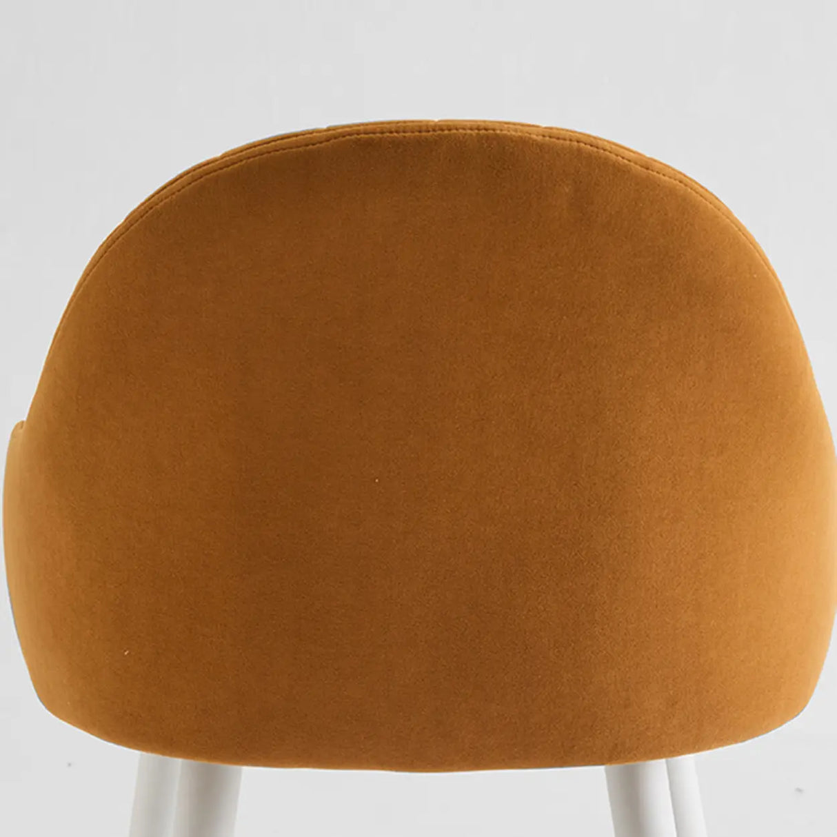 Modern Upholstered Apricot Rectangular Bar Stools with Arms Image - 7