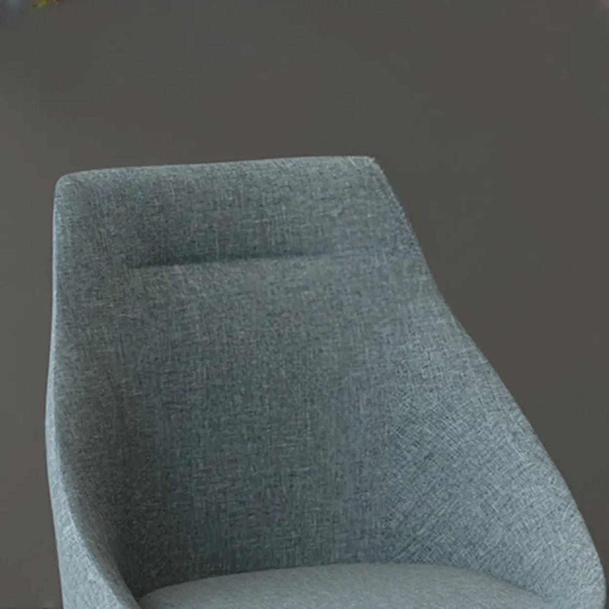 Modern Upholstered Curved Back Swivel Dining Chairs Image - 8