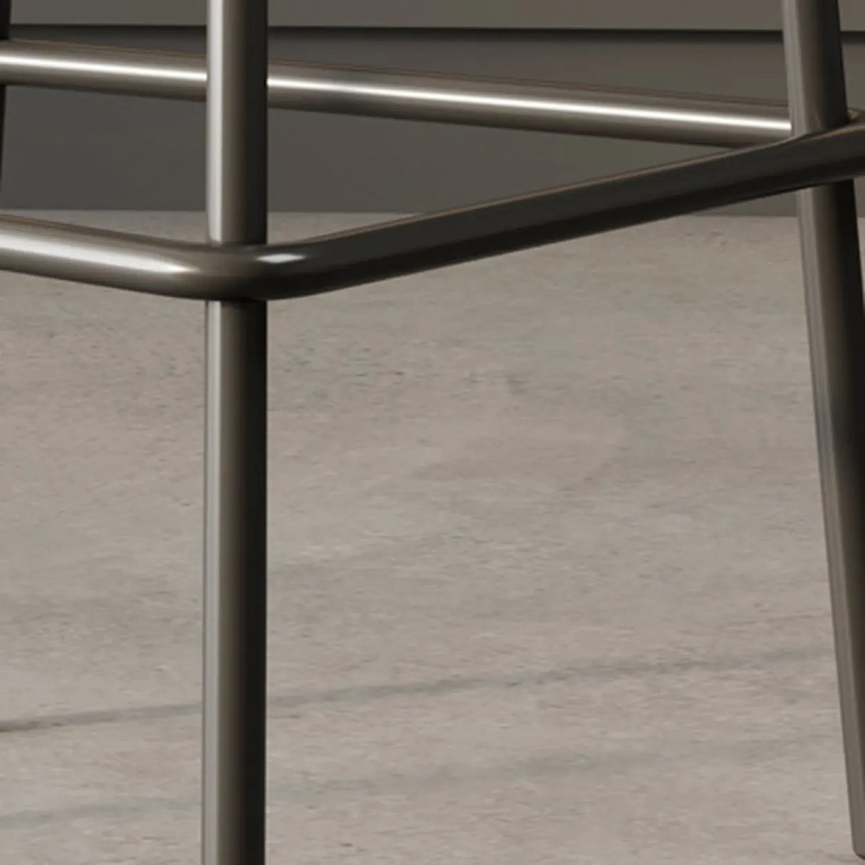 Modern Upholstered Leather Bar Stool with Backrest Image - 10