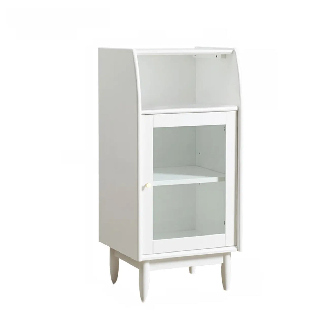 Modern Vertical Gray Wood Rectangle Closed Bookcase Image - 8