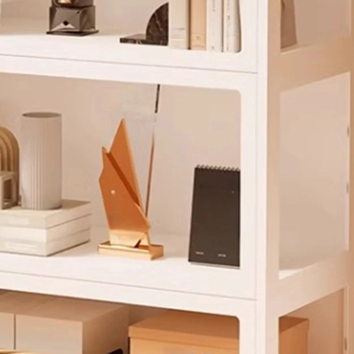 Modern Vertical Metal Standard Barrister Bookcase Large Image - 13