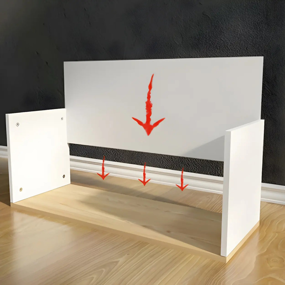 Modern Vibrant Rectangular Wooden Modular Bookcase Image - 11