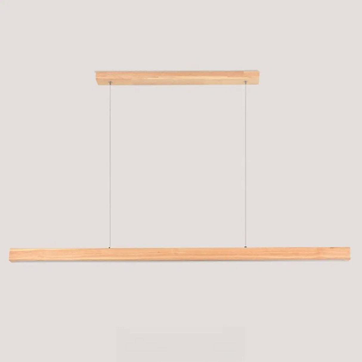 Modern Walnut Wooden Linear Island Hanging Light Image - 15