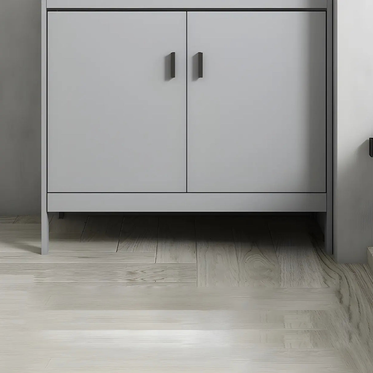 Modern Warp Resistant Freestanding Storage Bath Sink Vanity Image - 20