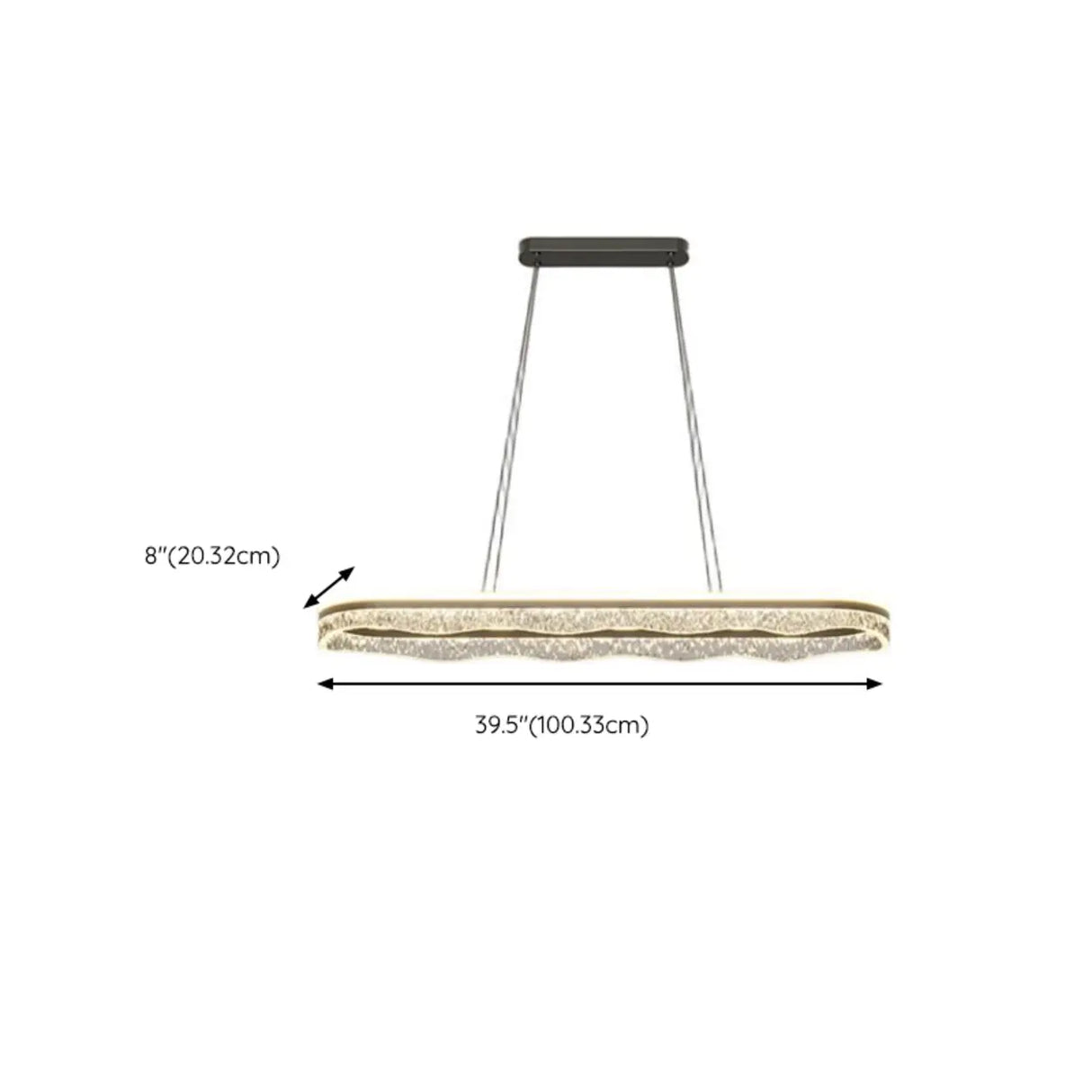 Modern Wave LED Pendant Light for Dining & Living Room