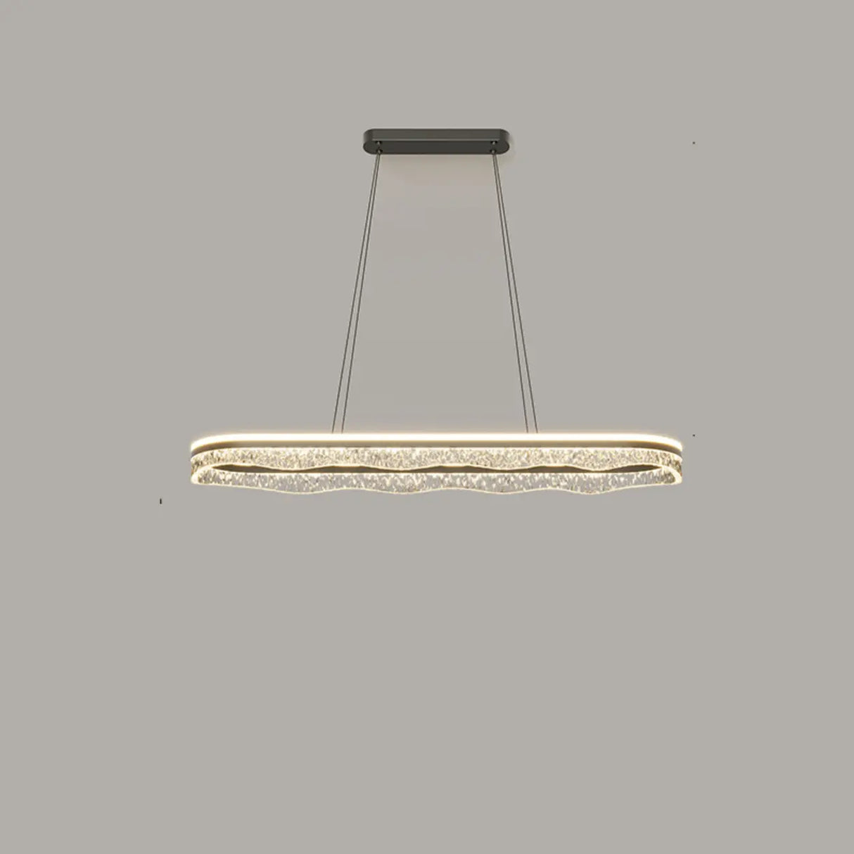 Modern Wave LED Pendant Light for Dining & Living Room Image - 2