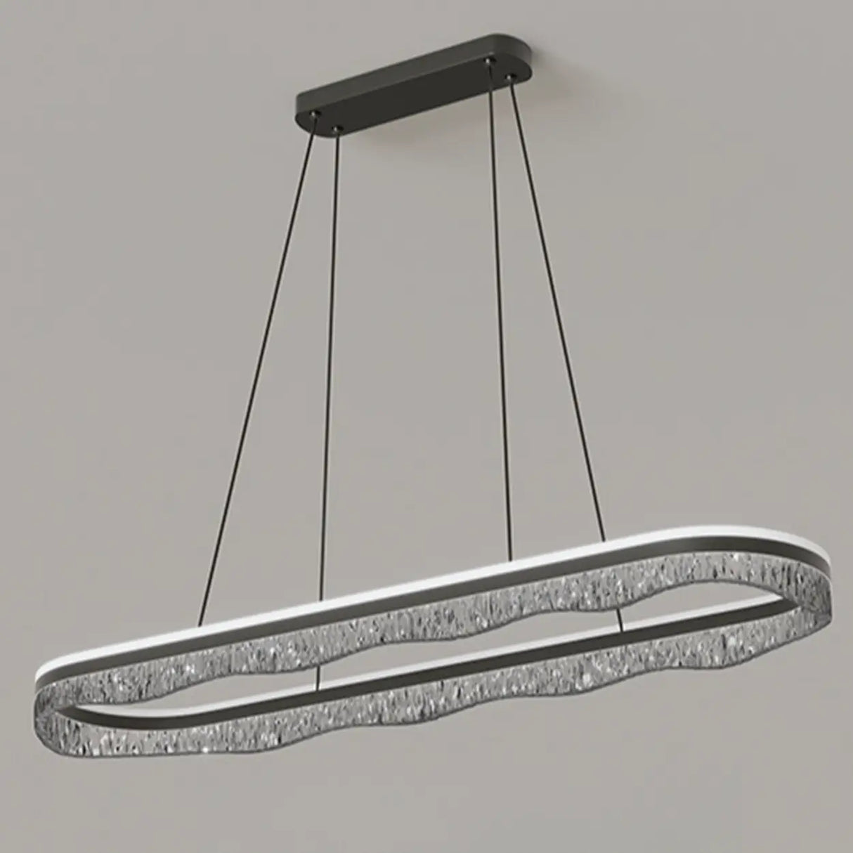 Modern Wave LED Pendant Light for Dining & Living Room Image - 7