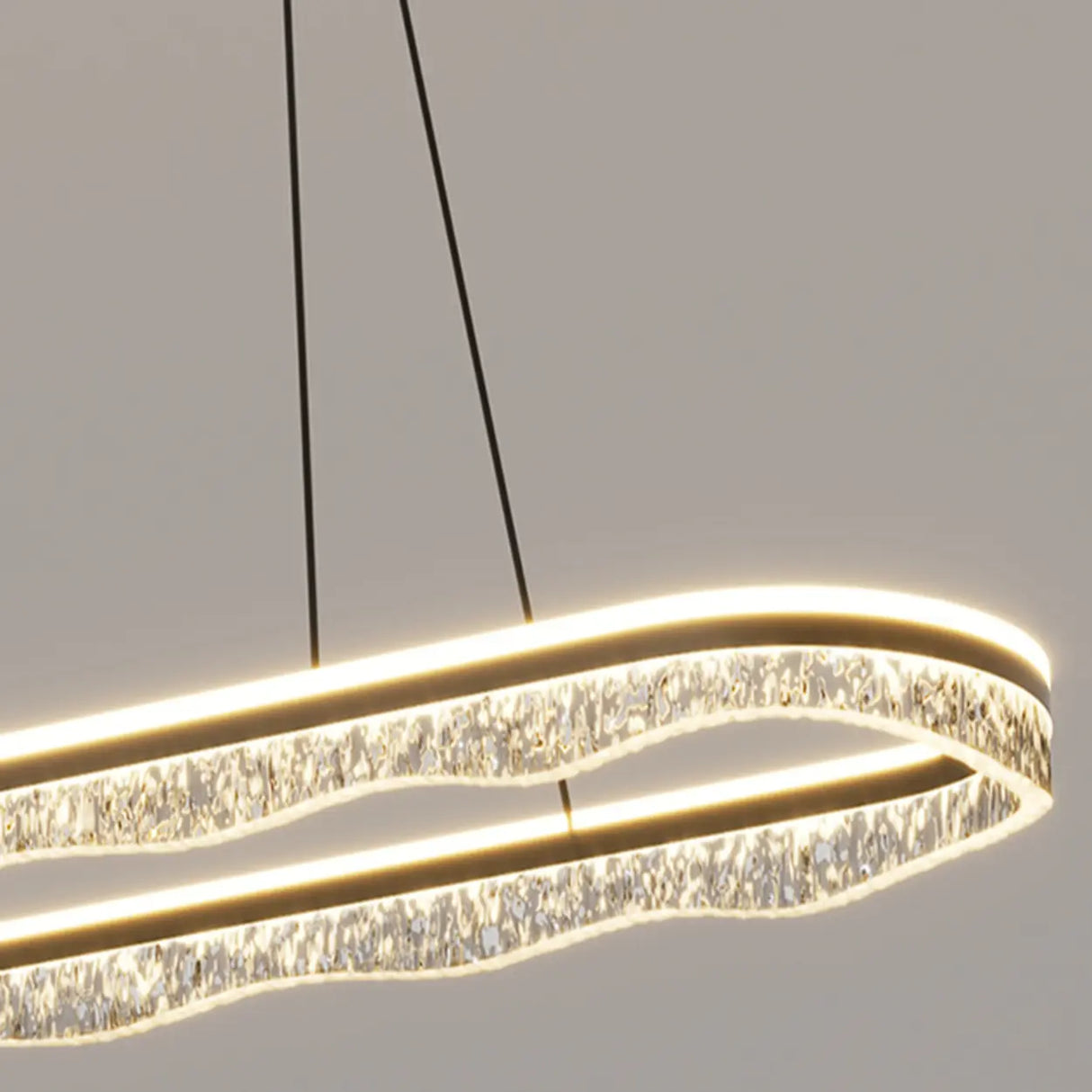 Modern Wave LED Pendant Light for Dining & Living Room Image - 8