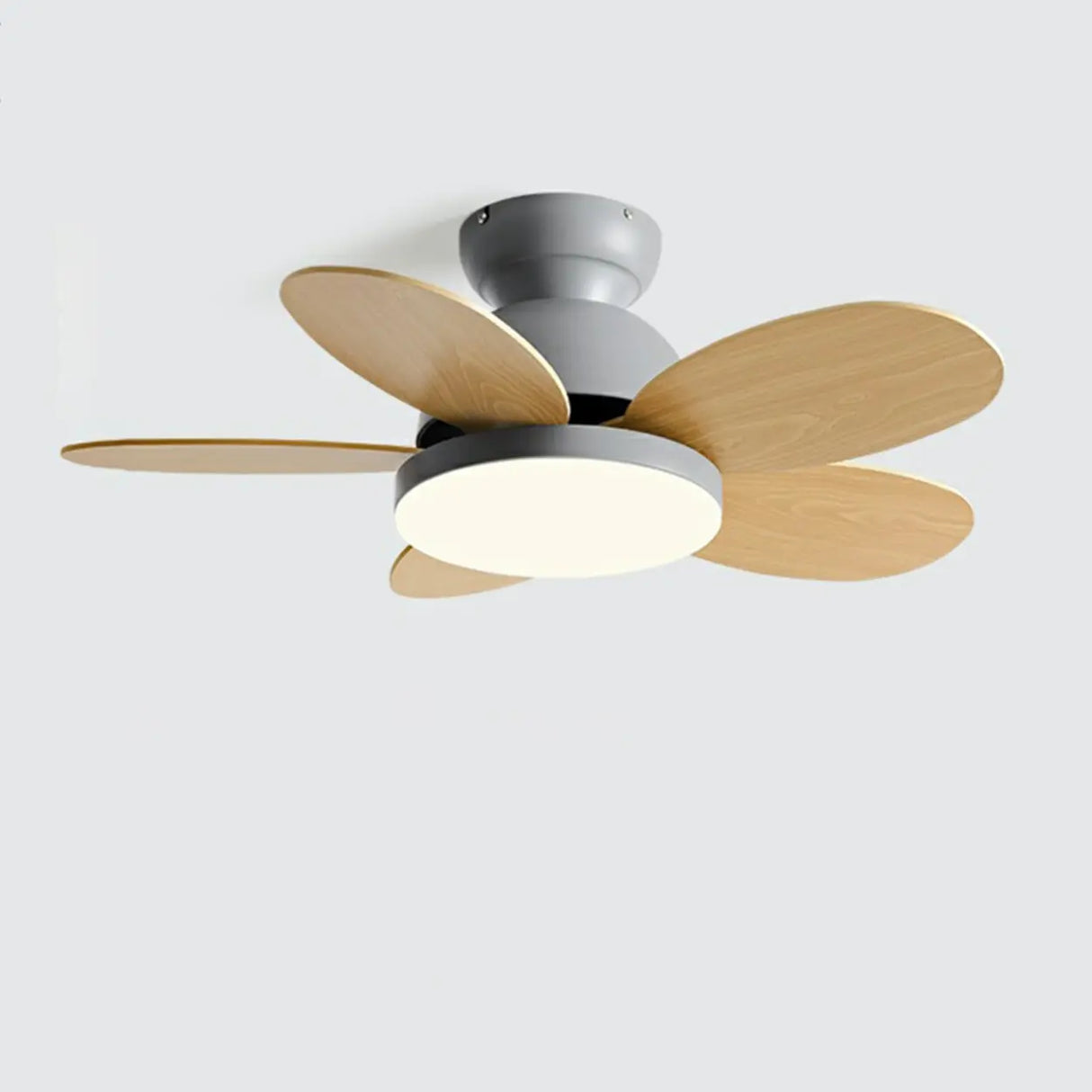 Modern Whimsical Multi-Color LED Kids Ceiling Fan Image - 9