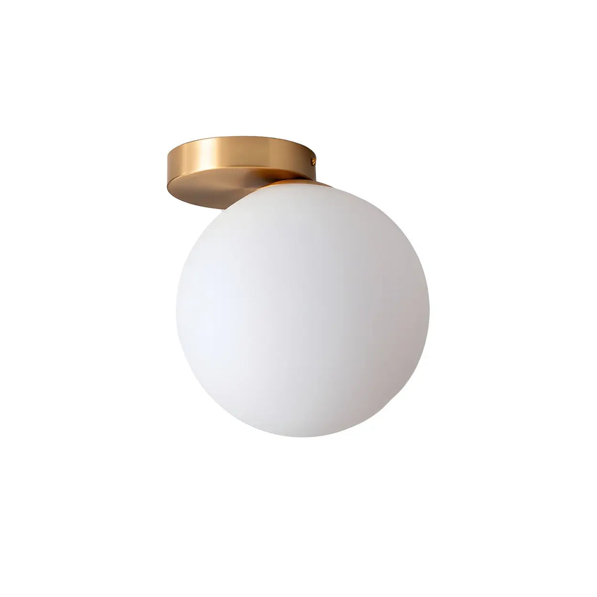 Modern White Bubble Glass Flush Mount Ceiling Light Image - 5